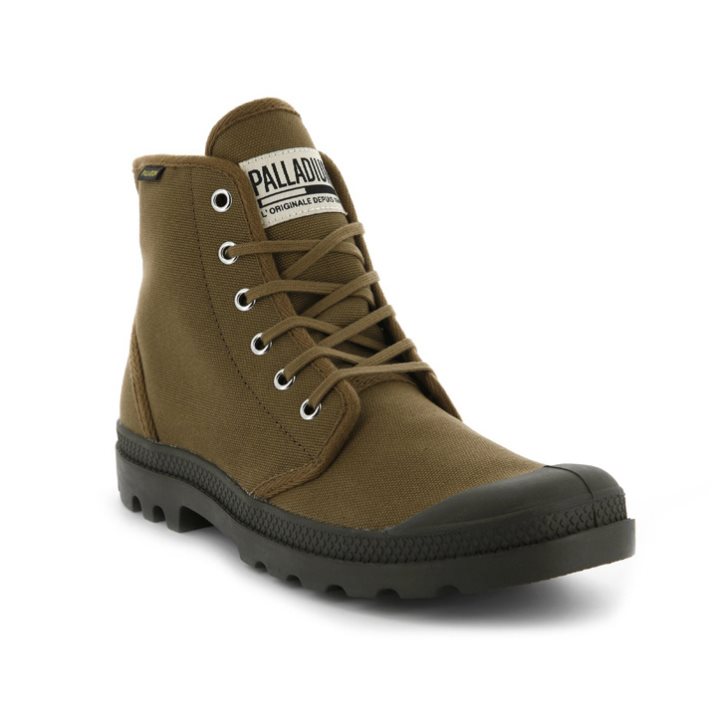 Palladium Pampa Hi Originale High Tops Women's Sneakers Brown | UK S504-RNZ